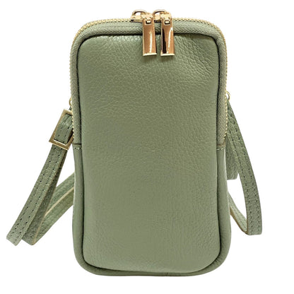 Alexis Italian Mini Leather Crossbody Bag - Made In Italy