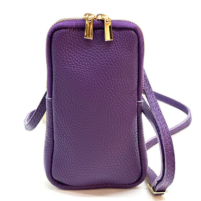 Alexis Italian Mini Leather Crossbody Bag - Made In Italy