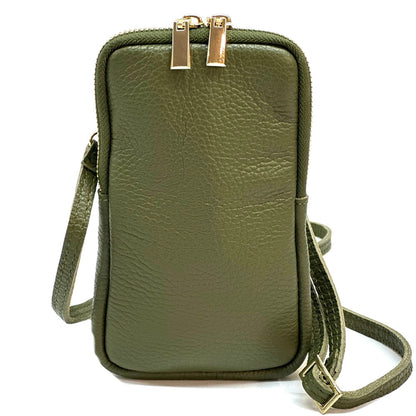 Alexis Italian Mini Leather Crossbody Bag - Made In Italy