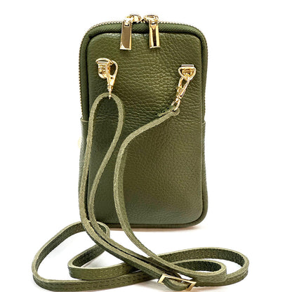 Alexis Italian Mini Leather Crossbody Bag - Made In Italy