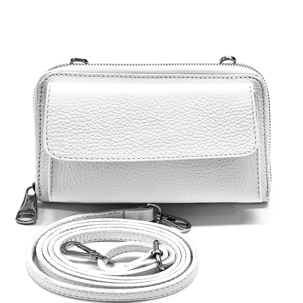 Ava Leather phone holder - Made In Italy