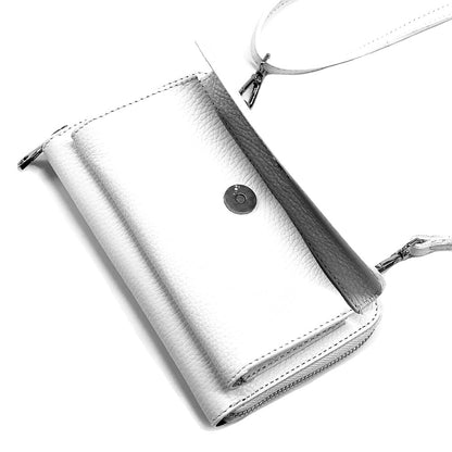 Ava Leather phone holder - Made In Italy