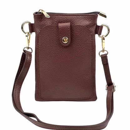Eterna Leather Crossbody Bag - Made In Italy