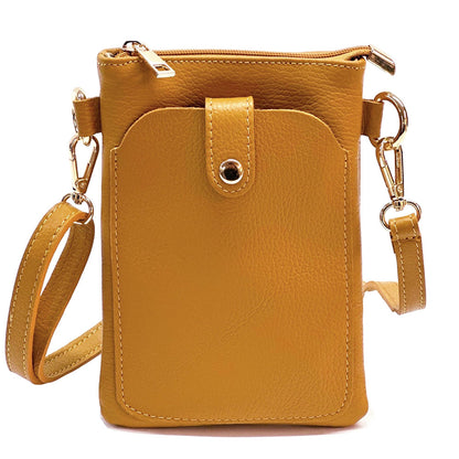 Eterna Leather Crossbody Bag - Made In Italy