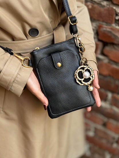 Eterna Leather Crossbody Bag - Made In Italy