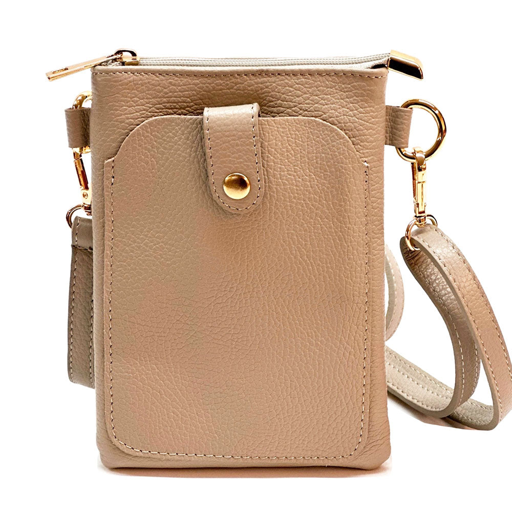 Eterna Leather Crossbody Bag - Made In Italy