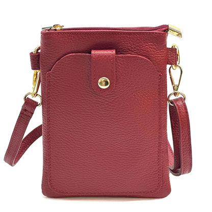 Eterna Leather Crossbody Bag - Made In Italy