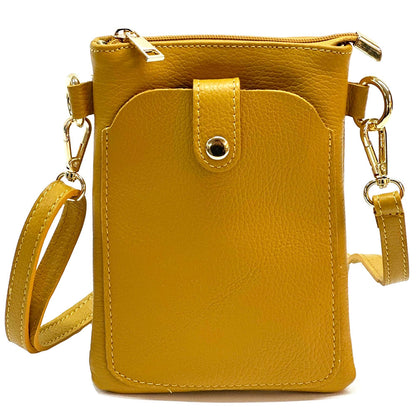 Eterna Leather Crossbody Bag - Made In Italy