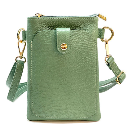 Eterna Leather Crossbody Bag - Made In Italy