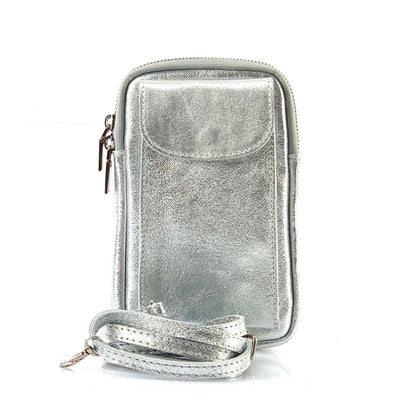 Elettra Leather phone holder - Made In Italy