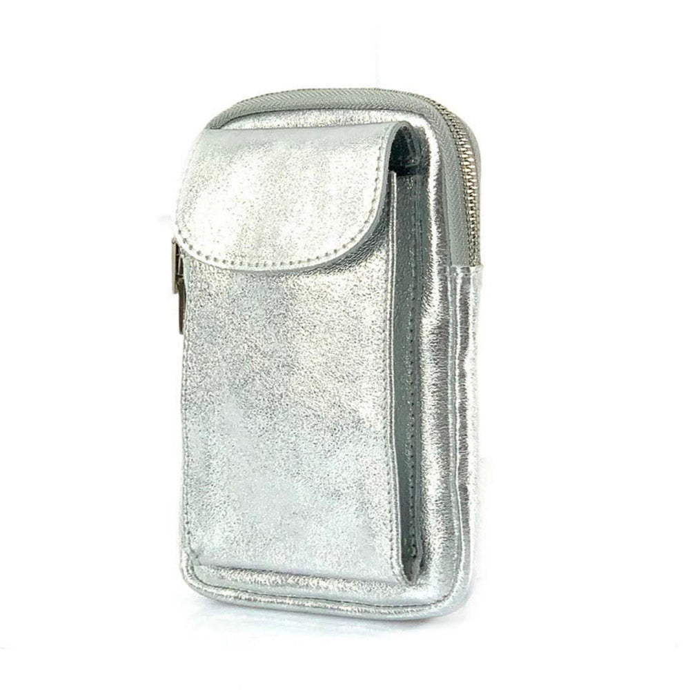 Elettra Leather phone holder - Made In Italy