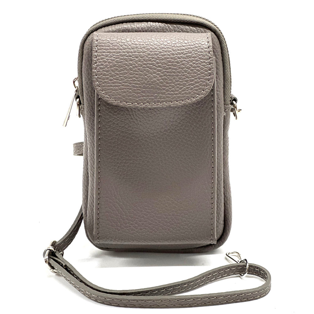 Elettra Leather phone holder - Made In Italy