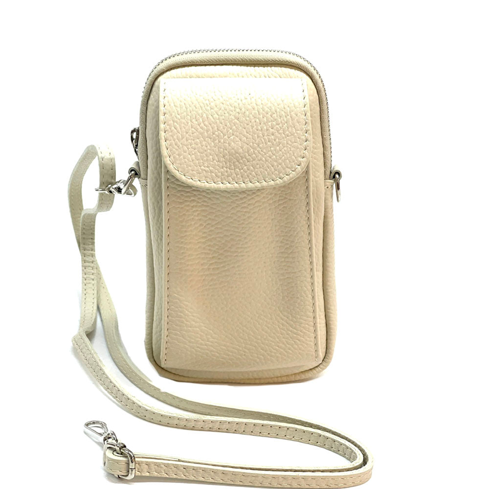 Elettra Leather phone holder - Made In Italy