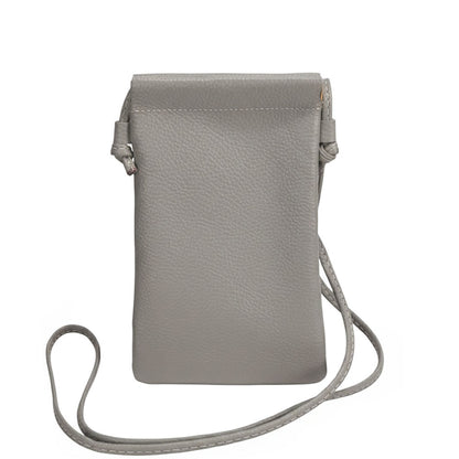 Perla Cow Leather Phone Crossbody Bag - Made In Italy