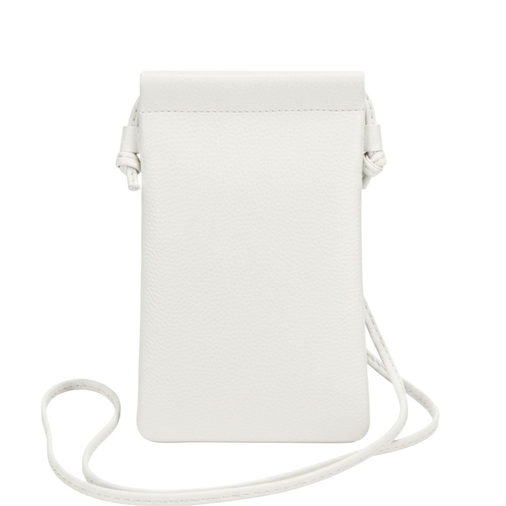 Perla Cow Leather Phone Crossbody Bag - Made In Italy