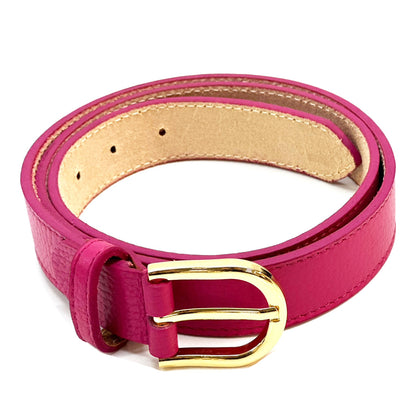 Serena Leather Belt 30 MM - Made In Italy
