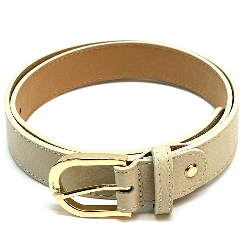 Serena Leather Belt 30 MM - Made In Italy