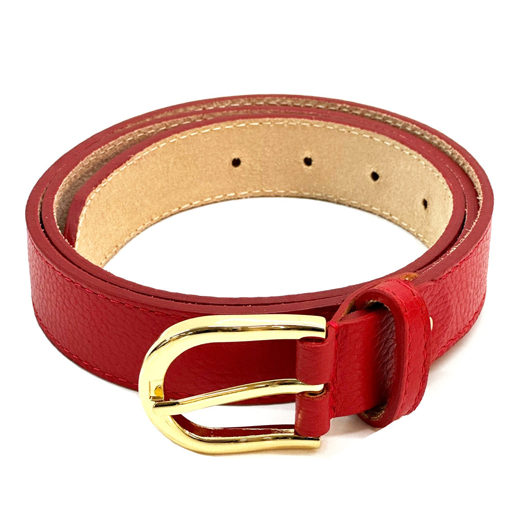Serena Leather Belt 30 MM - Made In Italy