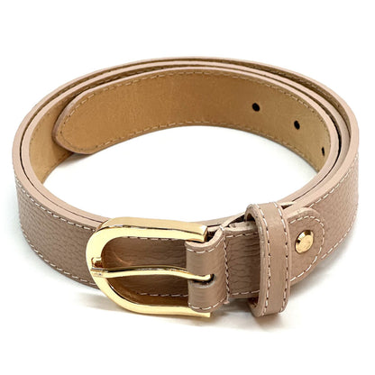 Serena Leather Belt 30 MM - Made In Italy