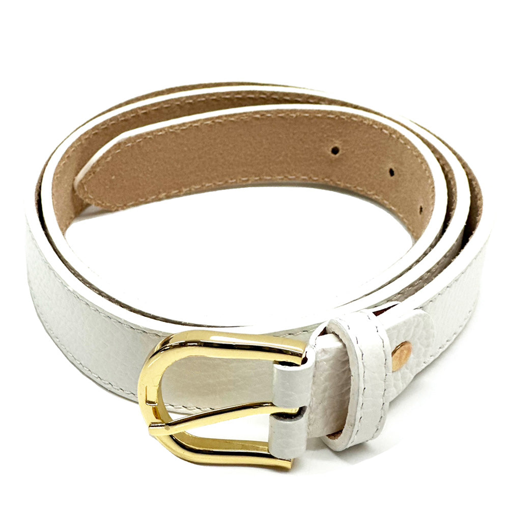 Serena Leather Belt 30 MM - Made In Italy