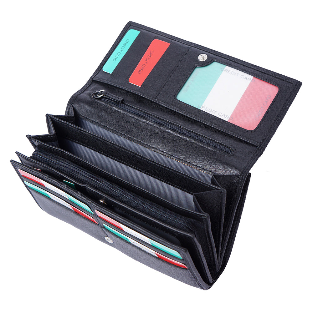 Aurora Leather Wallet - Made In Italy
