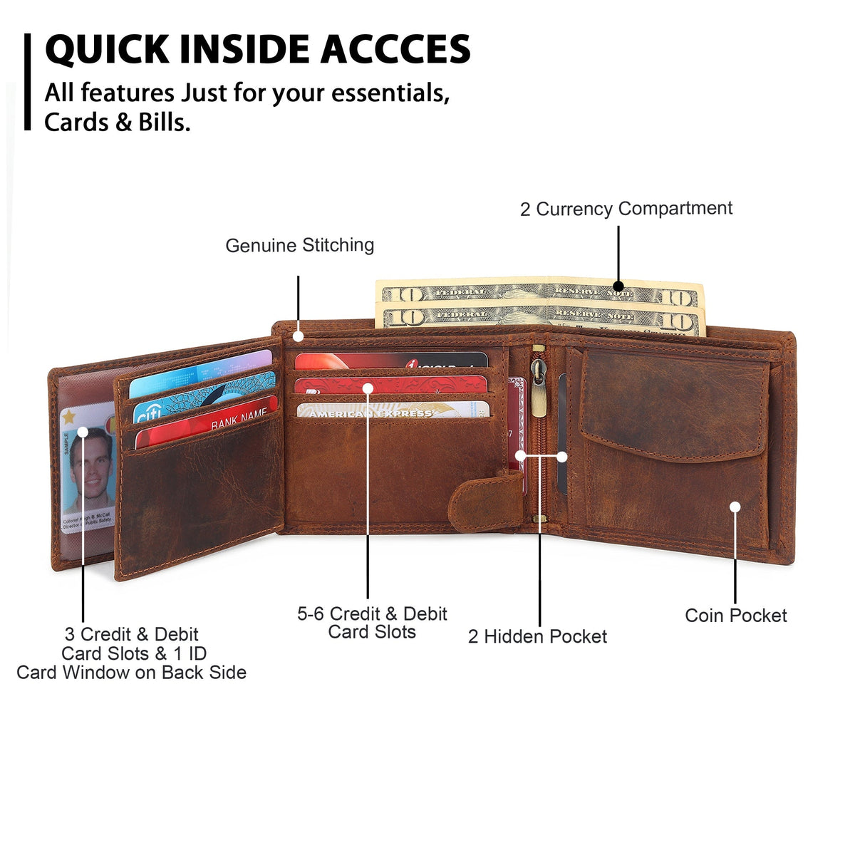 Buffalo Leather Men&