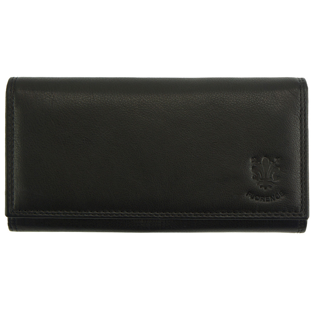 Iris Leather Wallet - Made In Italy