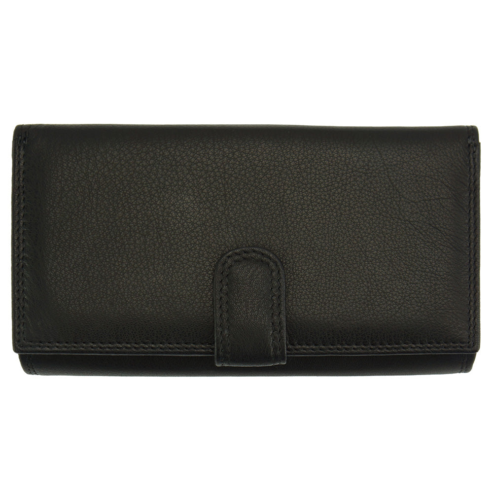 Iris Leather Wallet - Made In Italy