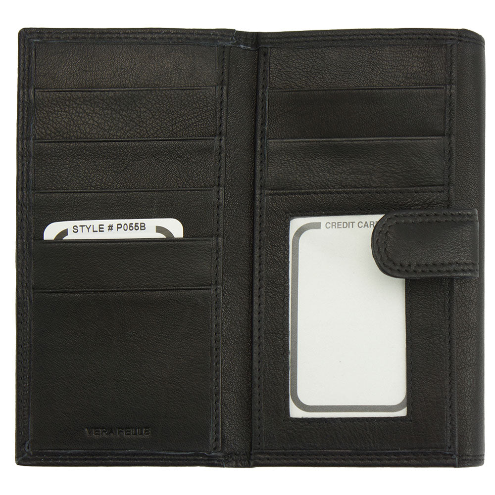 Iris Leather Wallet - Made In Italy