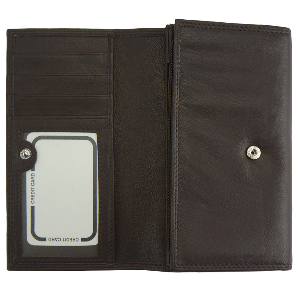 Iris Leather Wallet - Made In Italy