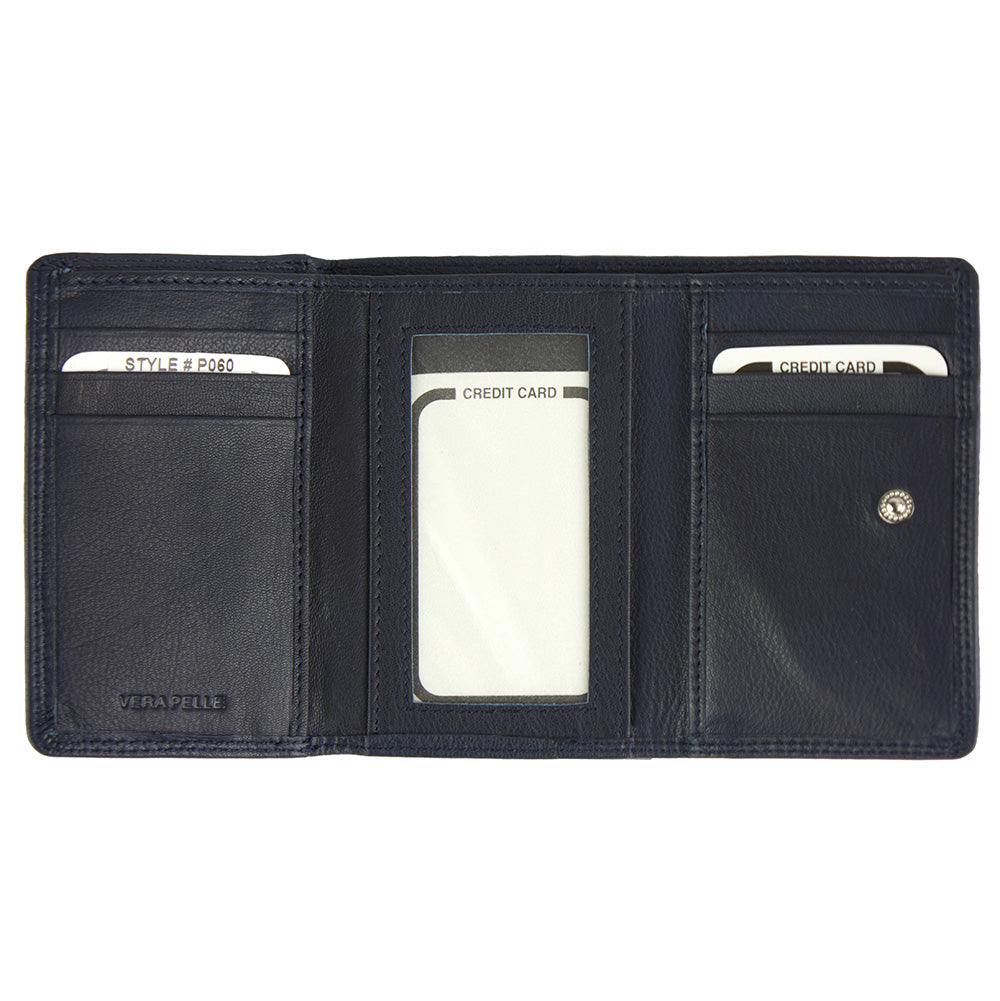 Rina Leather Wallet - Made In Italy