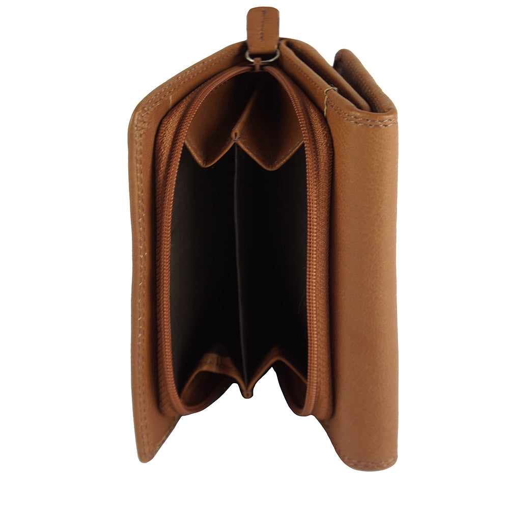 Rina Leather Wallet - Made In Italy
