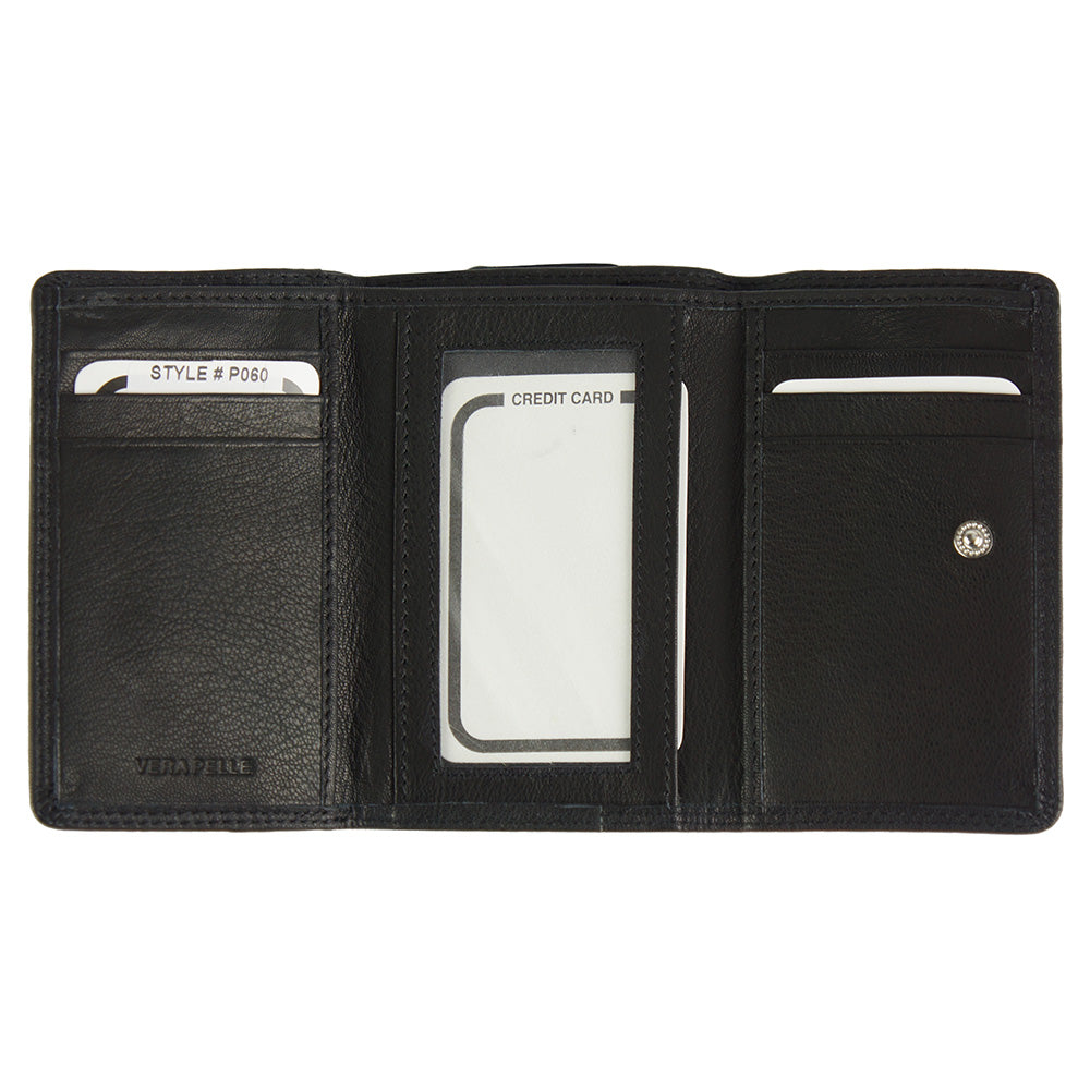 Rina Leather Wallet - Made In Italy