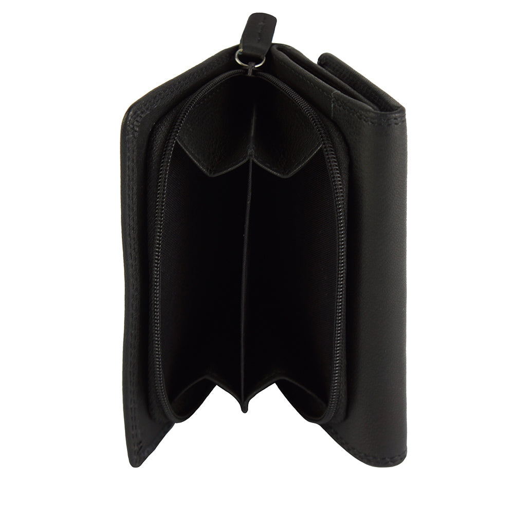 Rina Leather Wallet - Made In Italy