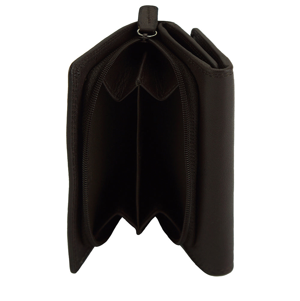 Rina Leather Wallet - Made In Italy