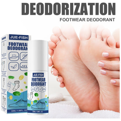 JUE-FISH shoe and sock deodorant shoe cabinet deodorant spray to remove sweat feet odor odor odor fast and lasting fragrance