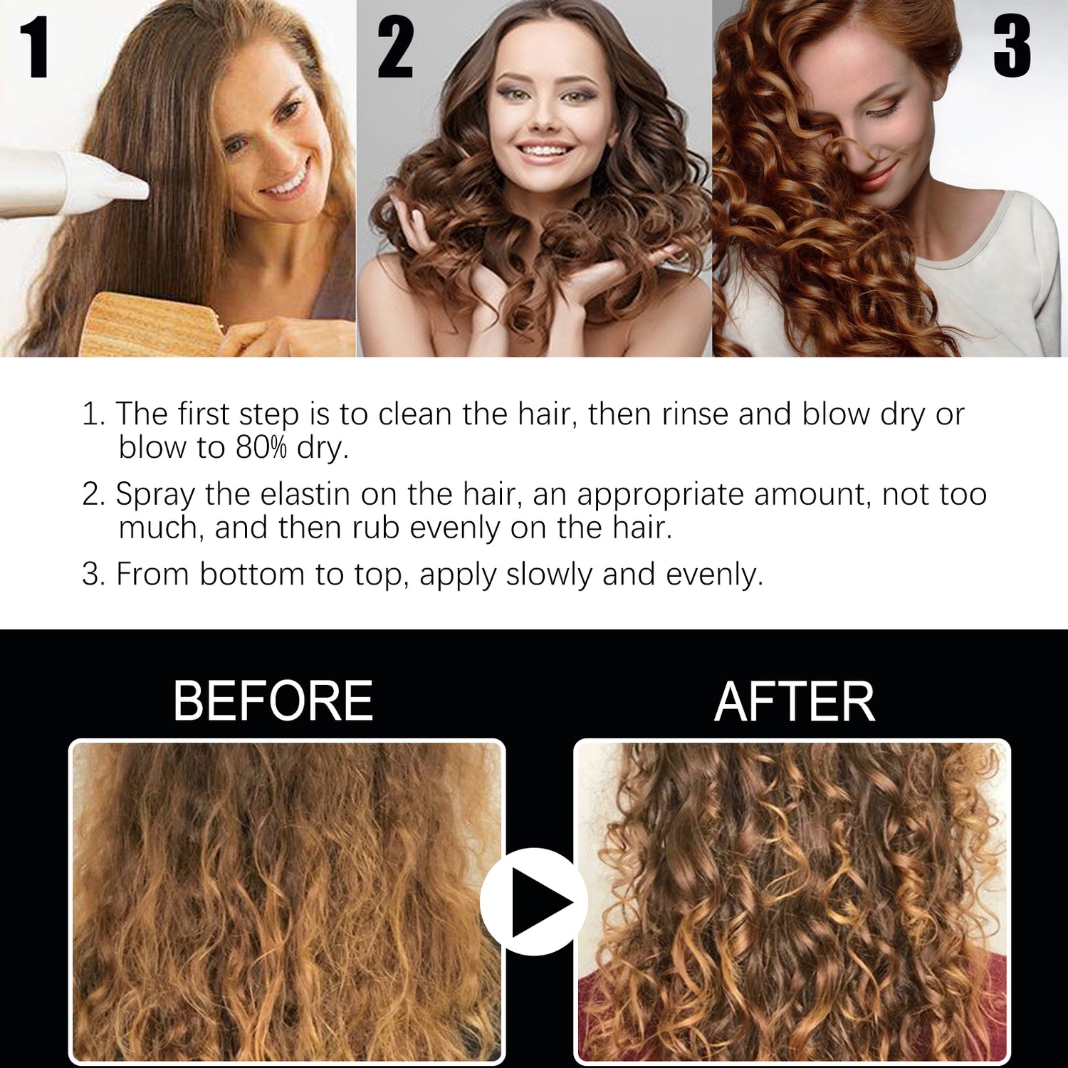Fluffy Volumizing Hair Spray, Long-Lasting Hair Styling Gel With Moisturizing Fragrance
