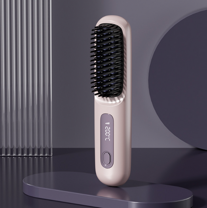Home Travel Wireless Straightener, Digital Adjustable Styling Tool, Women&