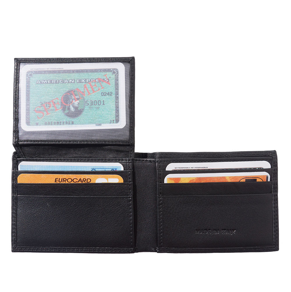 Capri Compact Leather Wallet - Made In Italy