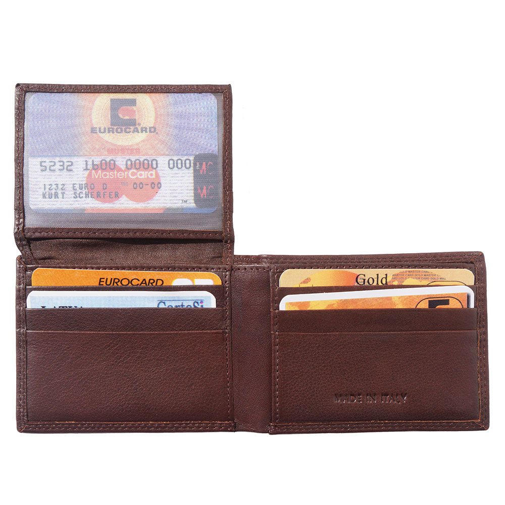 Capri Compact Leather Wallet - Made In Italy