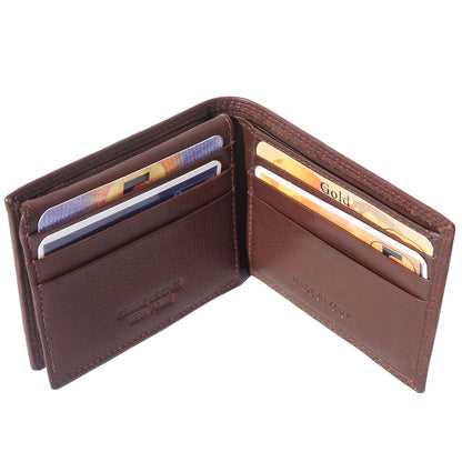 Capri Compact Leather Wallet - Made In Italy