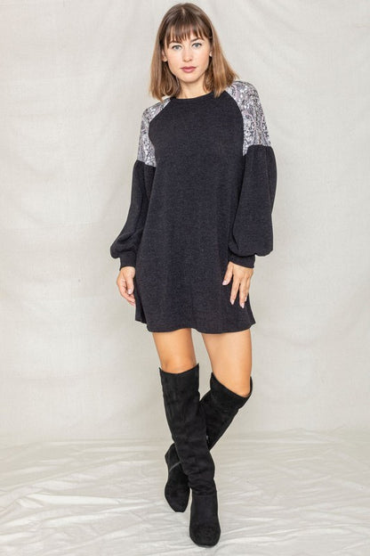 Paisley Shoulder Accent Tunic Plus  Dress