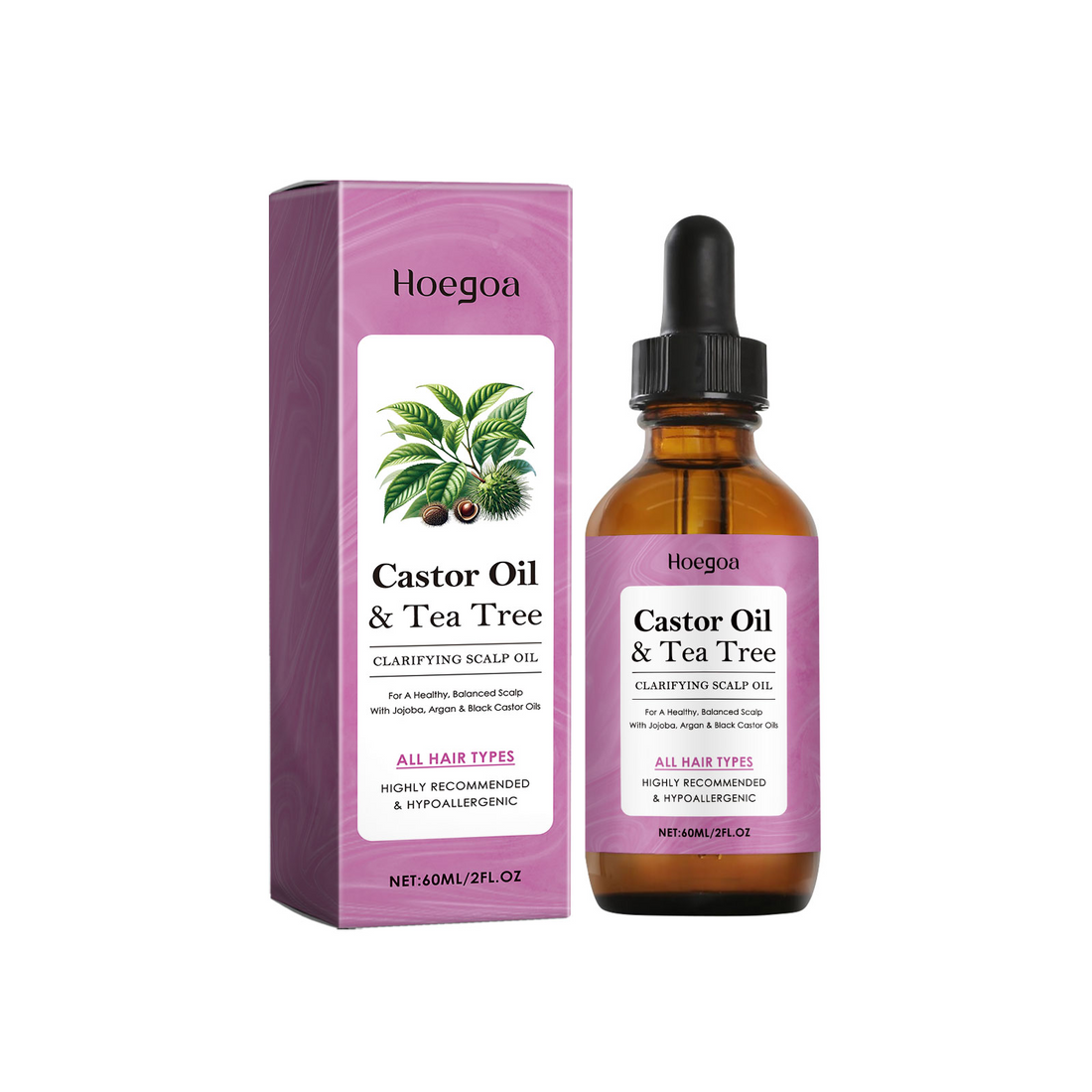 Hoegoa Scalp Care Essential Oil, Nourishes Hair, Moisturizes And Locks Water, Improves Hair Quality And Reduces Grease Frizz