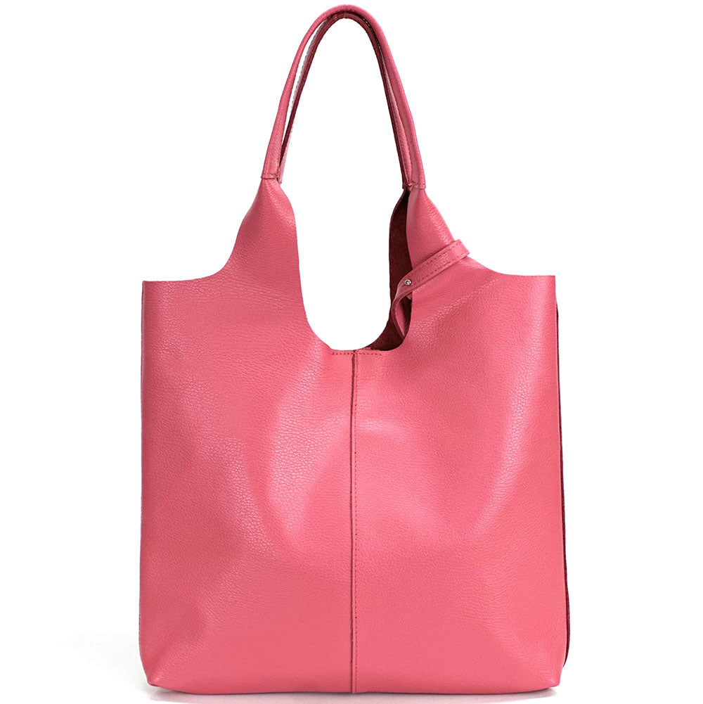 Claudia Soft Italian Cow Leather Tote Bag - Made In Italy
