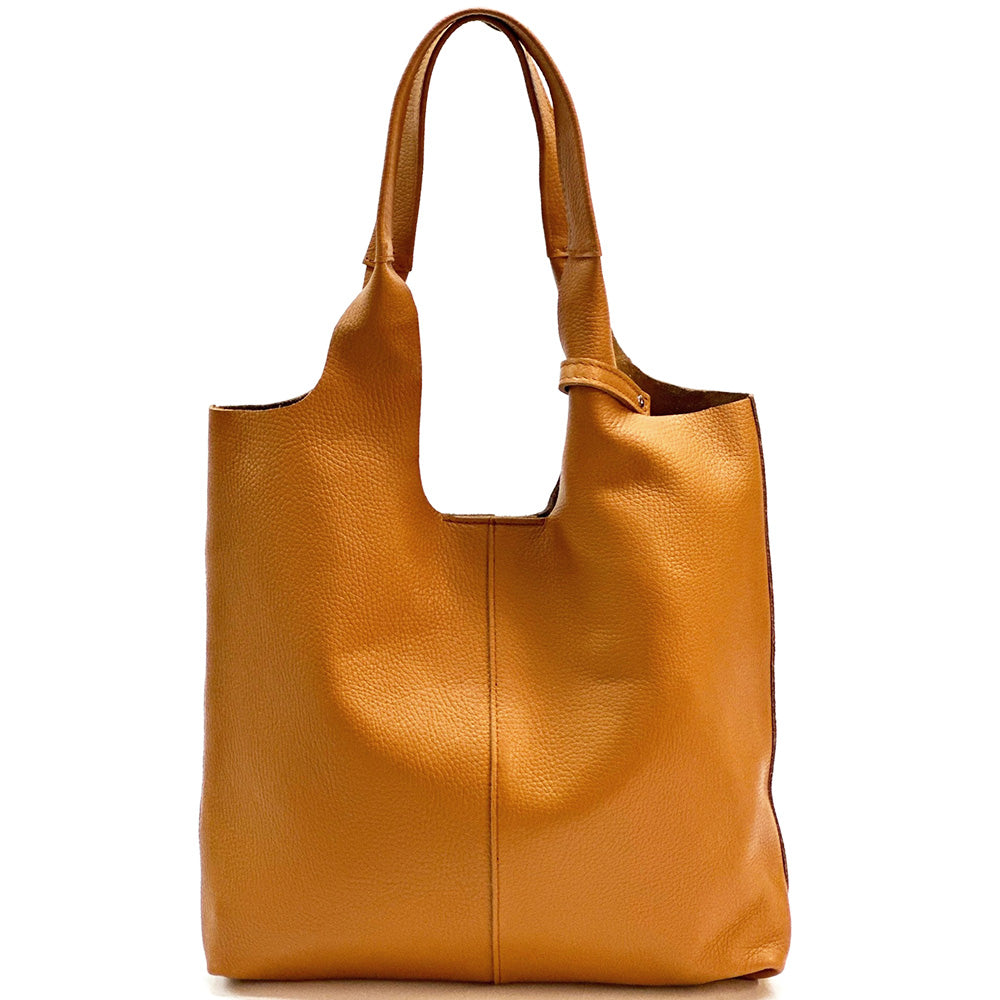 Claudia Soft Italian Cow Leather Tote Bag - Made In Italy
