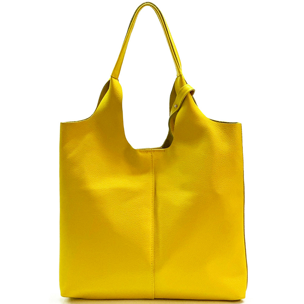 Claudia Soft Italian Cow Leather Tote Bag - Made In Italy