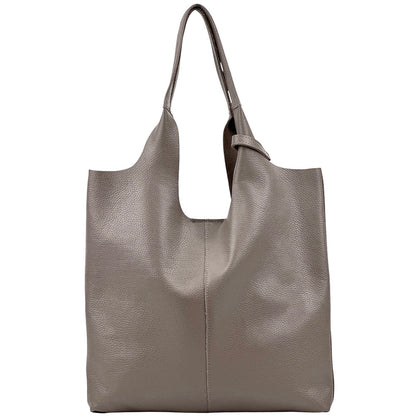 Claudia Soft Italian Cow Leather Tote Bag - Made In Italy