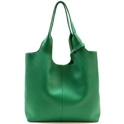 Claudia Soft Italian Cow Leather Tote Bag - Made In Italy