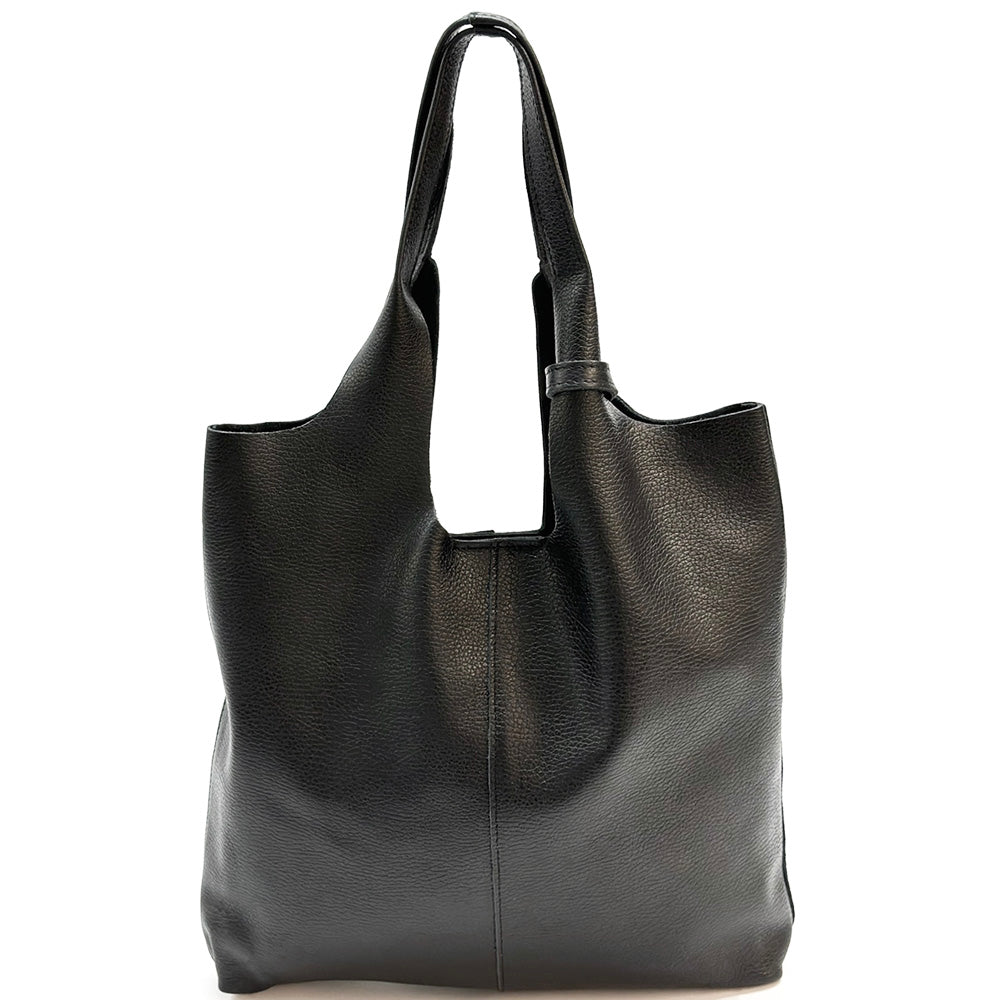 Claudia Soft Italian Cow Leather Tote Bag - Made In Italy