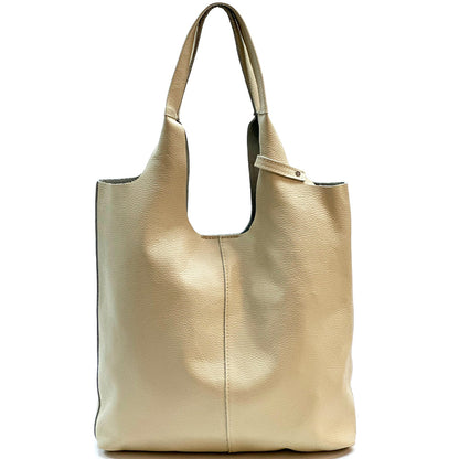 Claudia Soft Italian Cow Leather Tote Bag - Made In Italy